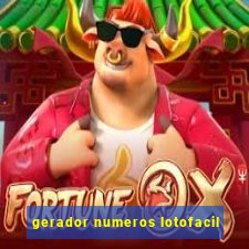 gerador numeros lotofacil