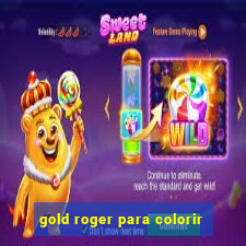 gold roger para colorir