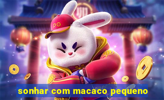 sonhar com macaco pequeno