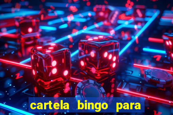 cartela bingo para cha de cozinha imprimir gratis